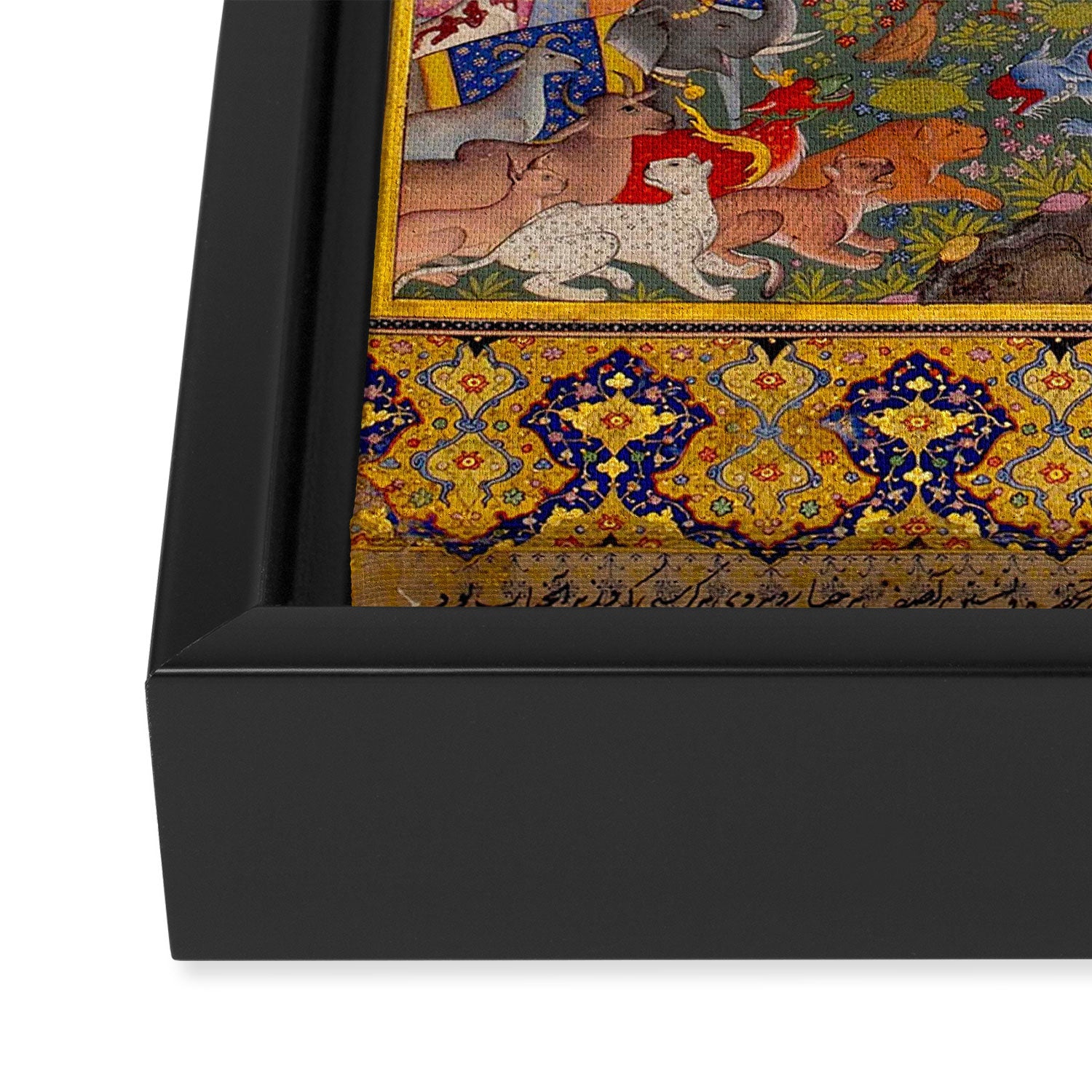  The beasts gathering before Solomon and Bilqis Islamic Antique Art Islamic Antique Art  Framed Canvas Print Gallery Image 3