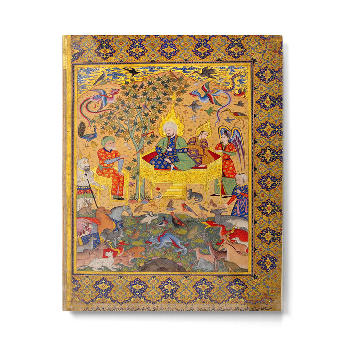  The beasts gathering before Solomon and Bilqis Islamic Antique Art Islamic Antique Art  Metal Print Gallery Image 1