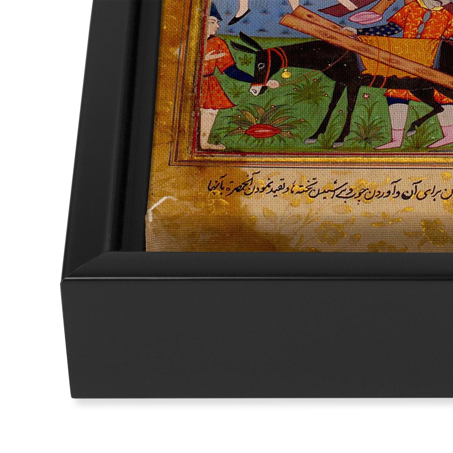 The building of Noahâs ark Islamic Antique Art  Framed Canvas Print Gallery Image 3