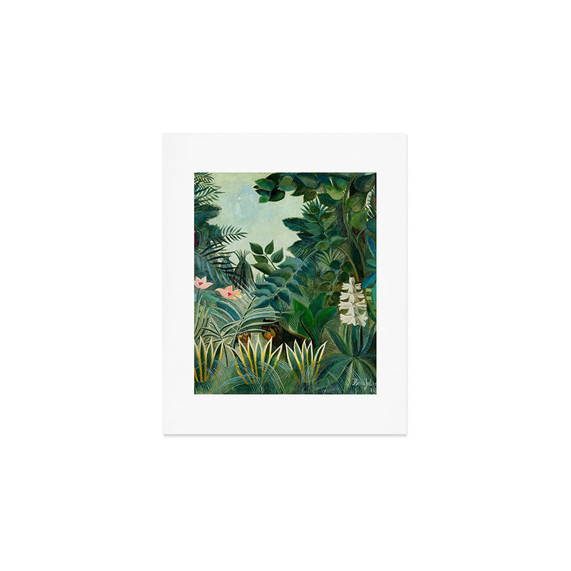 The Equatorial Jungle (1909) by Henri Rousseau Art Print Gallery Image 1