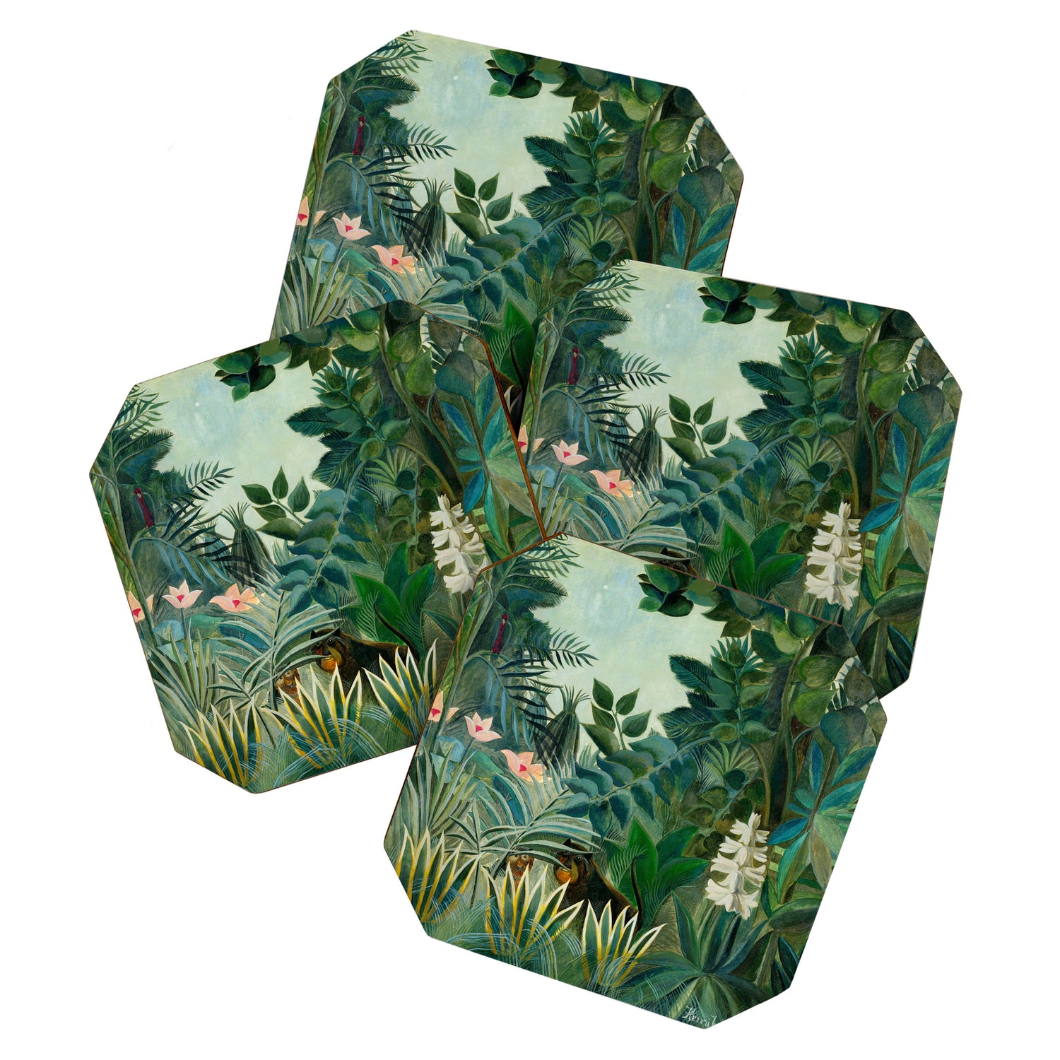 The Equatorial Jungle (1909) by Henri Rousseau Coaster Gallery Image 1