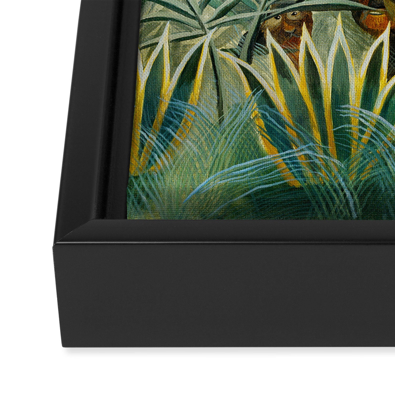 The Equatorial Jungle (1909) by Henri Rousseau Framed Canvas Print Gallery Image 3