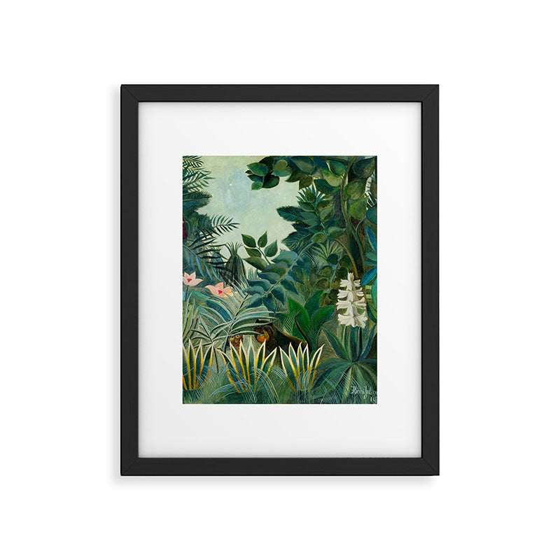 The Equatorial Jungle (1909) by Henri Rousseau Framed Art Print Gallery Image 6
