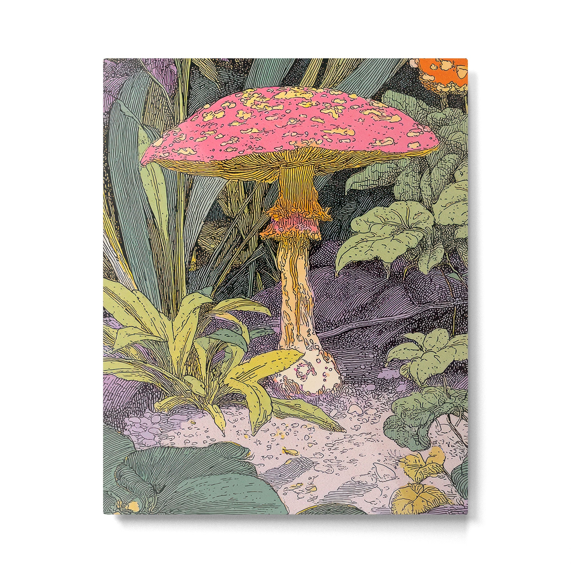The Glowing Toadstool of a Secret Meadow Metal Print Gallery Image 4