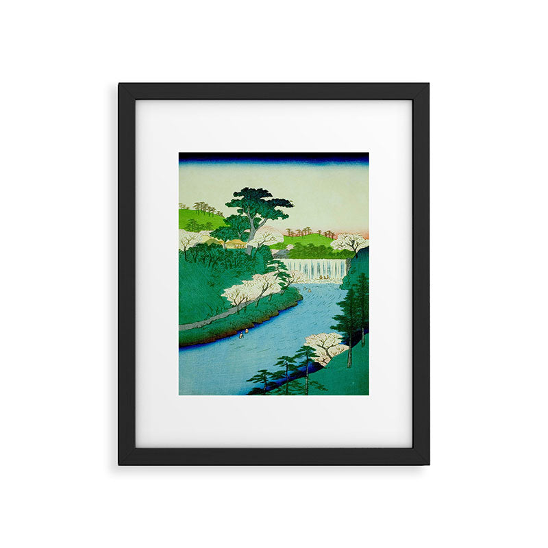âThe Great Waterfallâ Utagawa Hiroshige Vintage Japanese Woodblock Print East Asian Cultural Antique Art  Framed Art Print Gallery Image 5