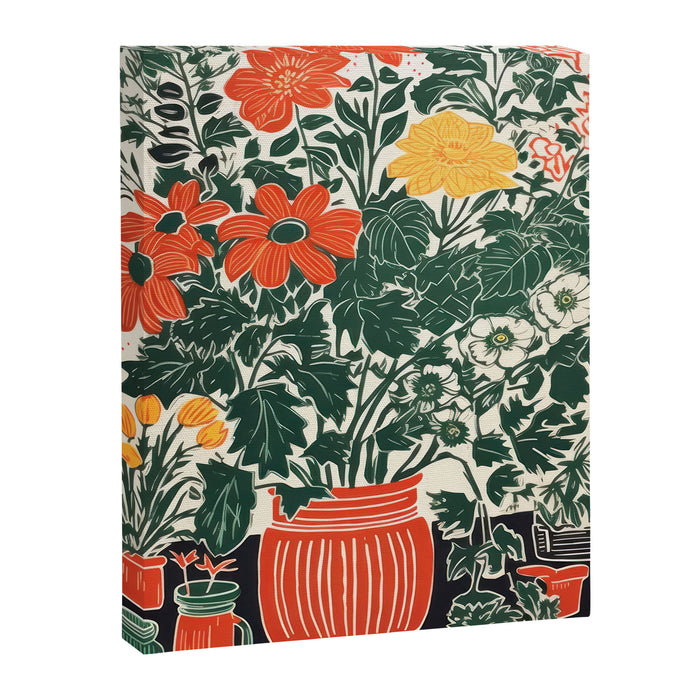 The Greenhouse Potted Garden Canvas Print Gallery Image 1