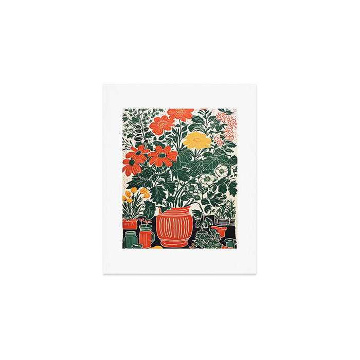 The Greenhouse Potted Garden Art Print Gallery Image 1