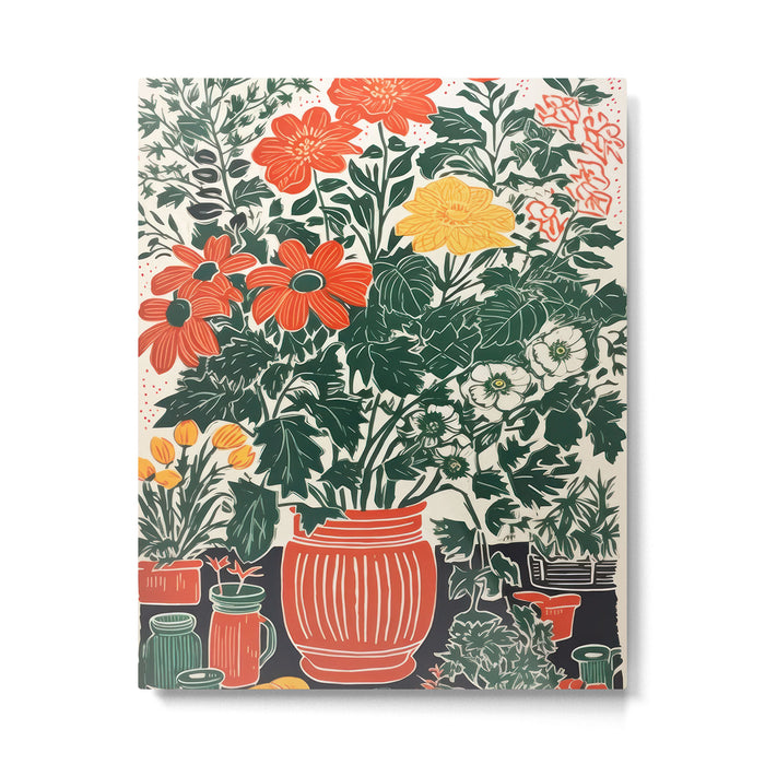 The Greenhouse Potted Garden Metal Print Gallery Image 1