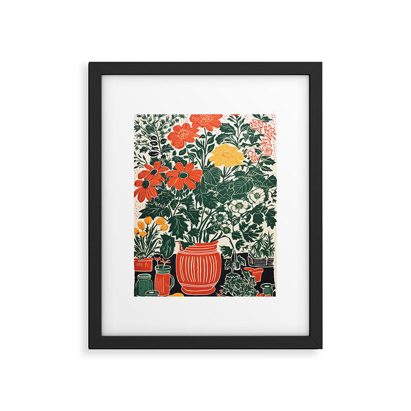 The Greenhouse Potted Garden Framed Art Print Gallery Image 5