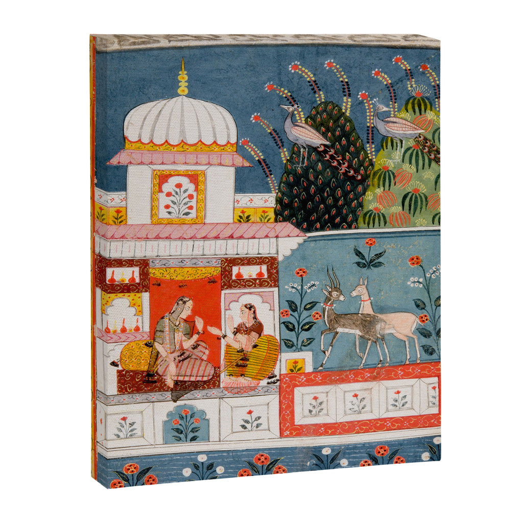 The Lonely Heroine with her Friend Indian Painted Illustration Canvas Print Gallery Image 6