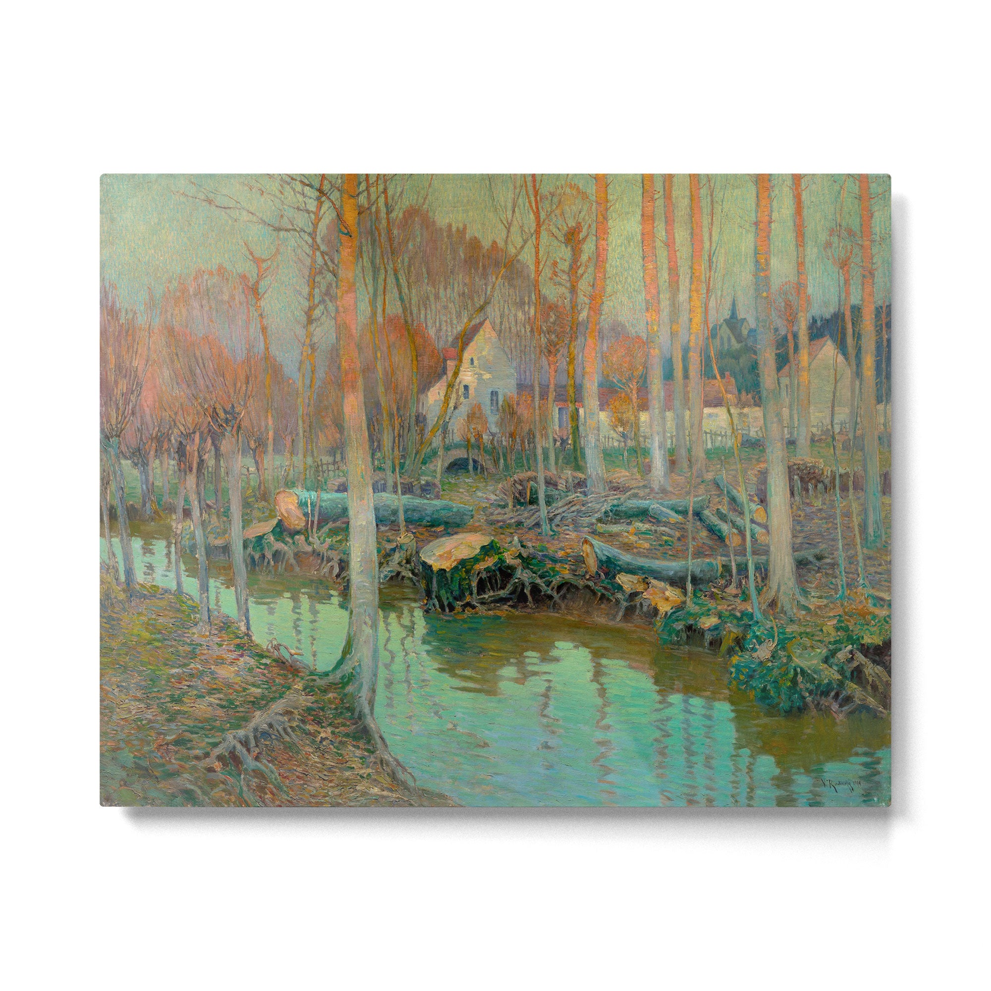 The Old Mill in Giverny, 1899 Metal Print Gallery Image 4