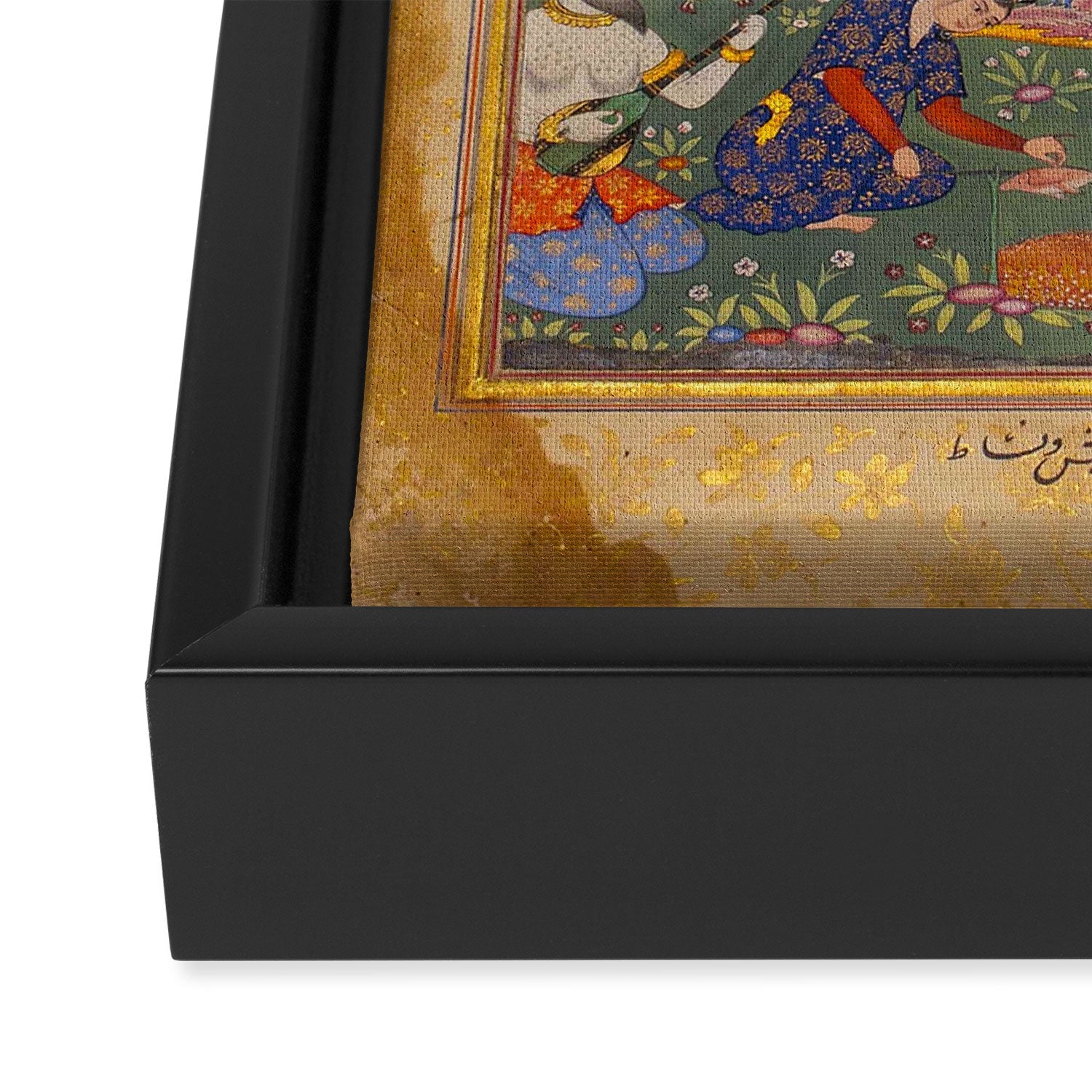 The picture of the Garden of Paradise, and the Queen of the Fairies on her throne, being joyous and merry Islamic Antique Art  Framed Canvas Print Gallery Image 3