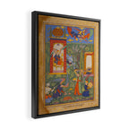 The picture of the Garden of Paradise, and the Queen of the Fairies on her throne, being joyous and merry Islamic Antique Art  Framed Canvas Print Gallery Image 2