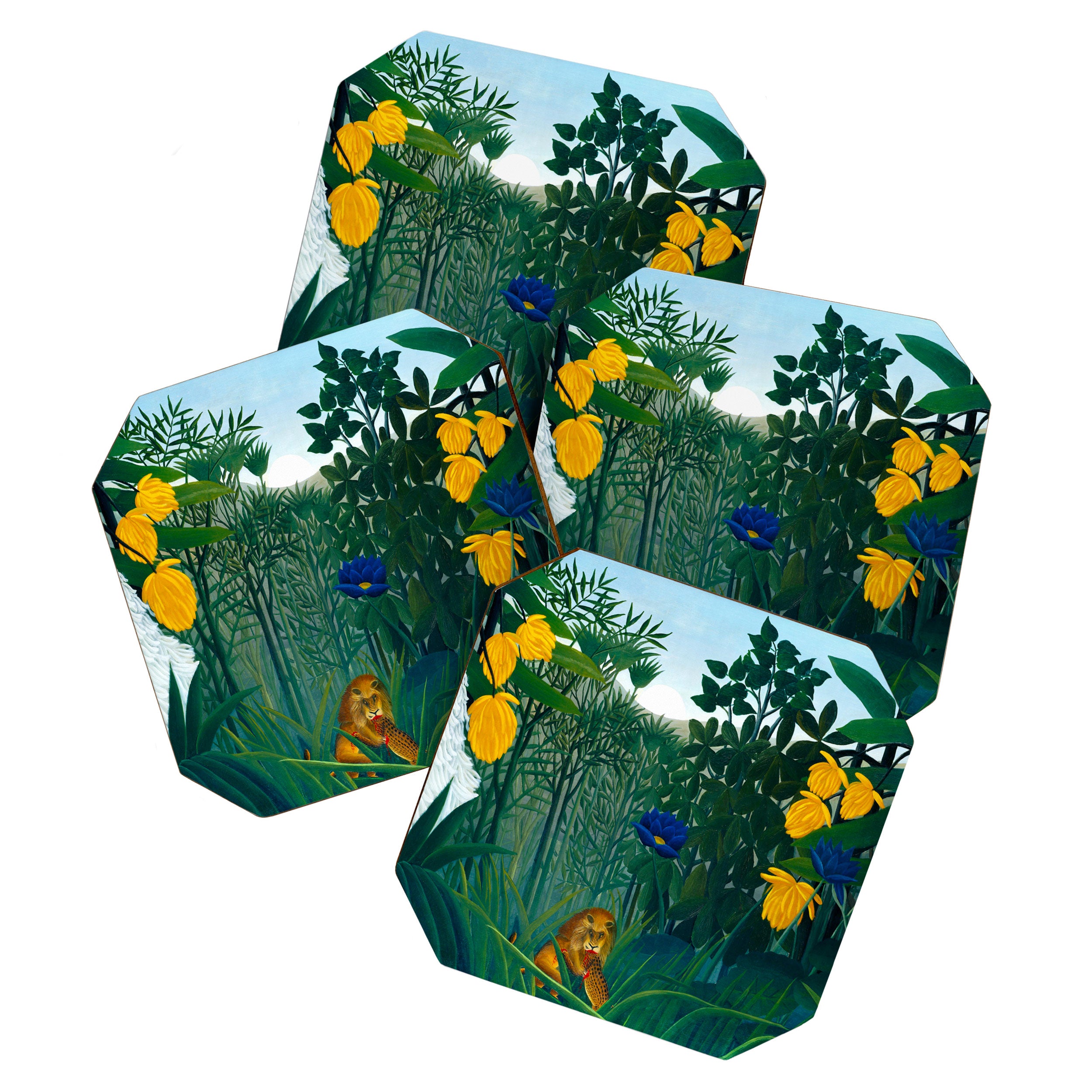 The Repast of the Lion (1907) by Henri Rousseau Coaster Gallery Image 1