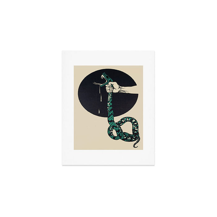 The strangling of a poisonous snake, representing the crushing colour lithograph G. Dorival 1918 Art Print Gallery Image 1