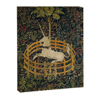 The Unicorn Rests in a Garden from the Unicorn Tapestries Canvas Print Gallery Image 6