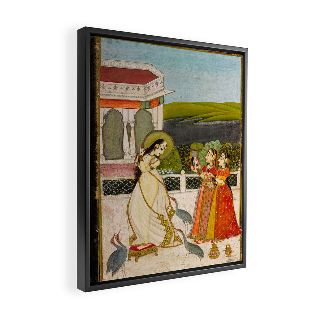 The Vilaval Ragini, c. 1780 Unknown artist Indian Miniature Painting  Framed Canvas Print Gallery Image 2