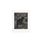 The witch - Lionel Lindsay - Wood Engraving Print Black Cat Gothic Art Print Gallery Image 1