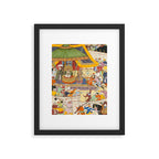 Artist Basawan (Designer) Title The Young Emperor Akbar Arrests the Insolent Shah Abuâl-Maali Indian Miniature Painting Framed Art Print Gallery Image 5