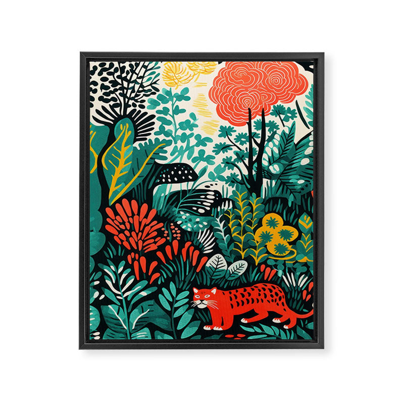 Tiger And His Utopia Framed Canvas Print Gallery Image 8
