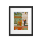 Title Ragini Gunakali, Page from a Jaipur Ragamala Set Place Rajasthan Indian Miniature Painting  Framed Art Print Gallery Image 5