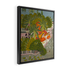 Title Royal Women Feeding Fish Place India Indian Miniature Painting  Framed Canvas Print Gallery Image 2