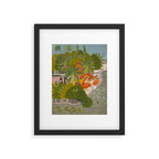 Title Royal Women Feeding Fish Place India Indian Miniature Painting  Framed Art Print Gallery Image 5