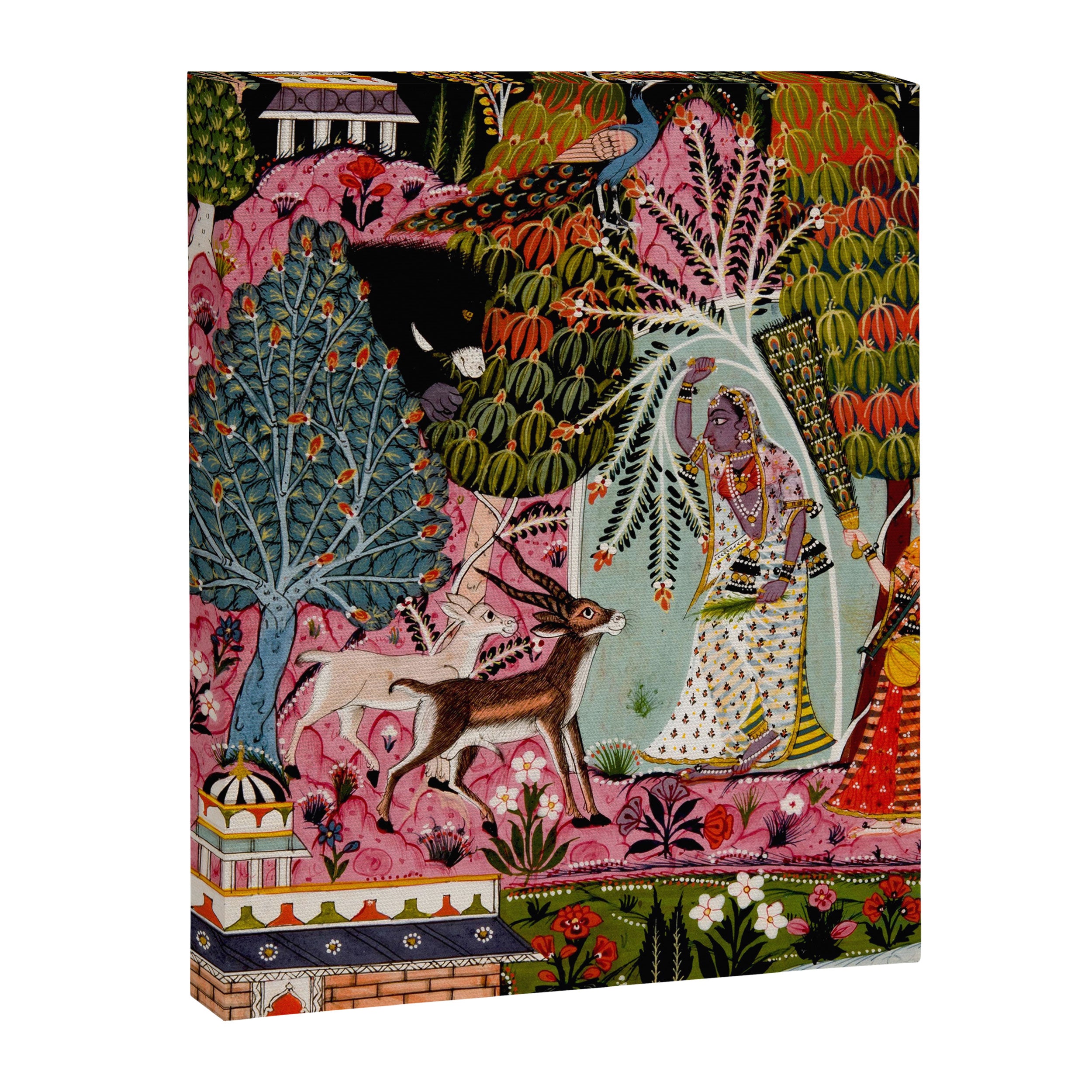 Todi Ragini Indian Painting Illustration Canvas Print Gallery Image 6