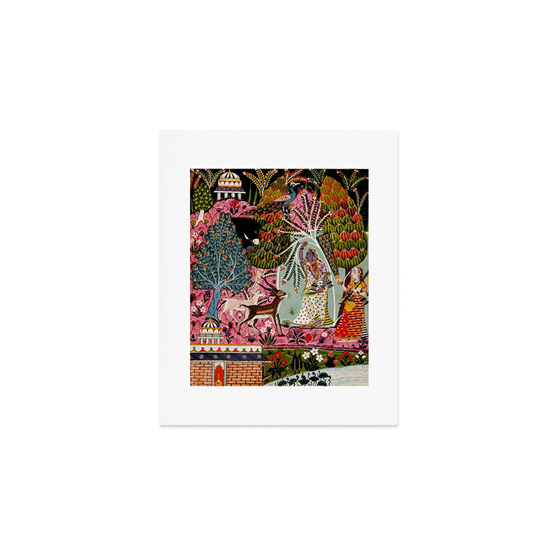 Todi Ragini Indian Painting Illustration Art Print Gallery Image 1