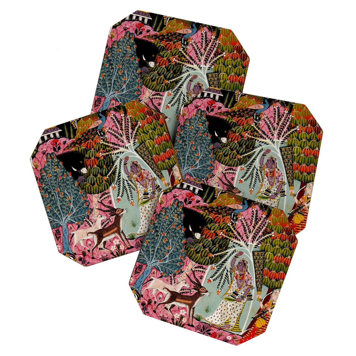 Todi Ragini Indian Painting Illustration Coaster Gallery Image 1