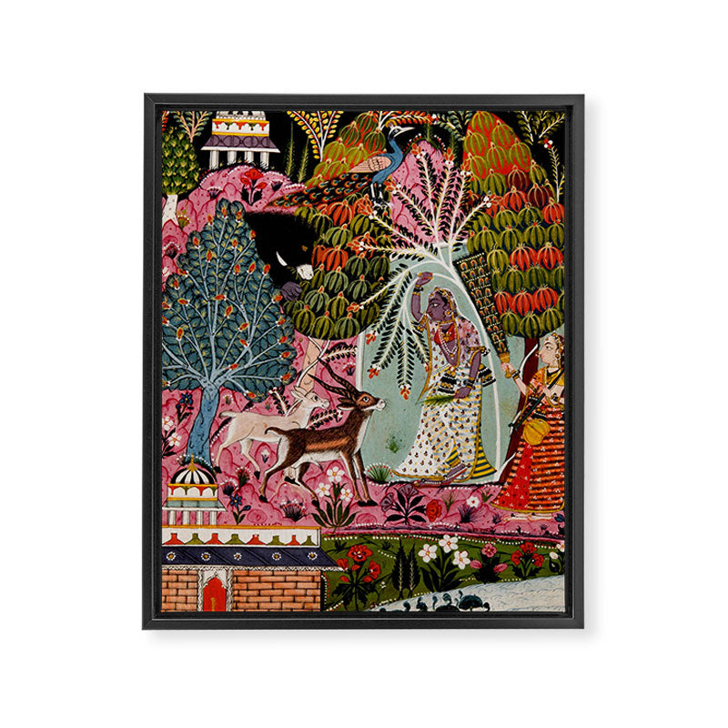 Todi Ragini Indian Painting Illustration Framed Canvas Print Gallery Image 6