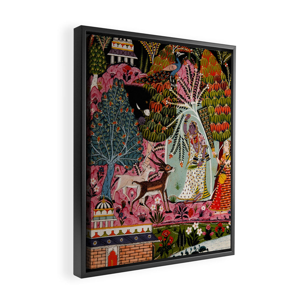 Todi Ragini Indian Painting Illustration Framed Canvas Print Gallery Image 2