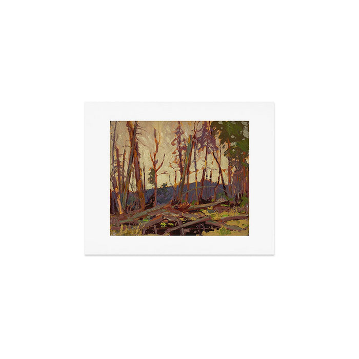 Tom Thomson Burnt Country, Evening 1914 Canadian Landscape Artist Art Print Gallery Image 1