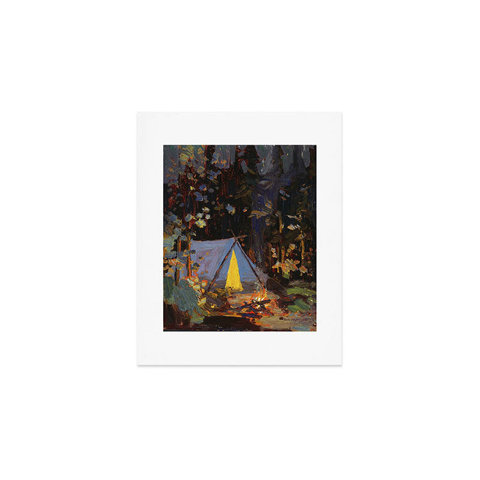 Tom Thomson Campfire 1916 Canadian Landscape Artist Art Print Gallery Image 1