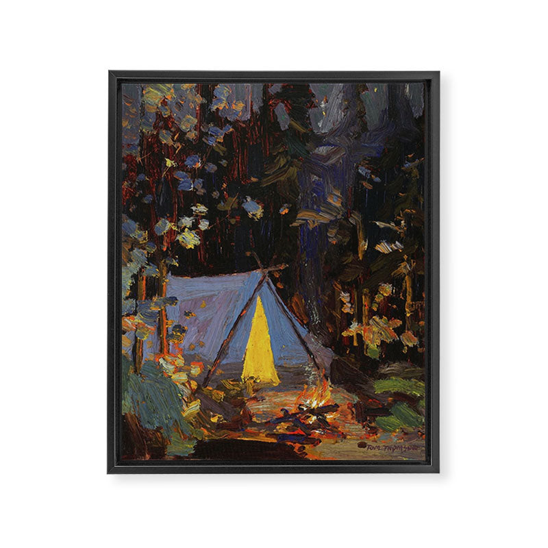Tom Thomson Campfire 1916 Canadian Landscape Artist Framed Canvas Print Gallery Image 6