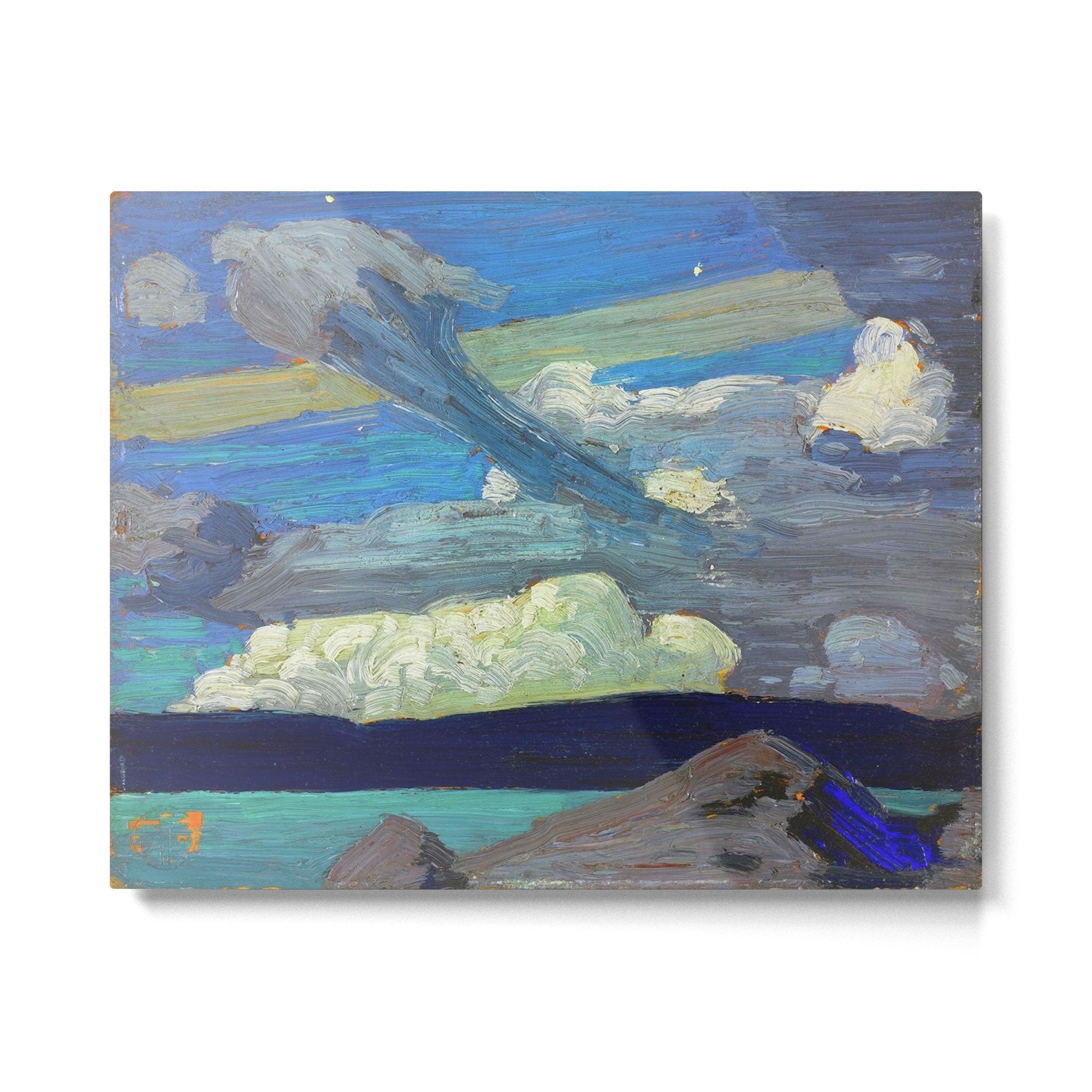 Tom Thomson Clouds ("The Zeppelins") 1915 Canadian Landscape Artist Metal Print Gallery Image 4