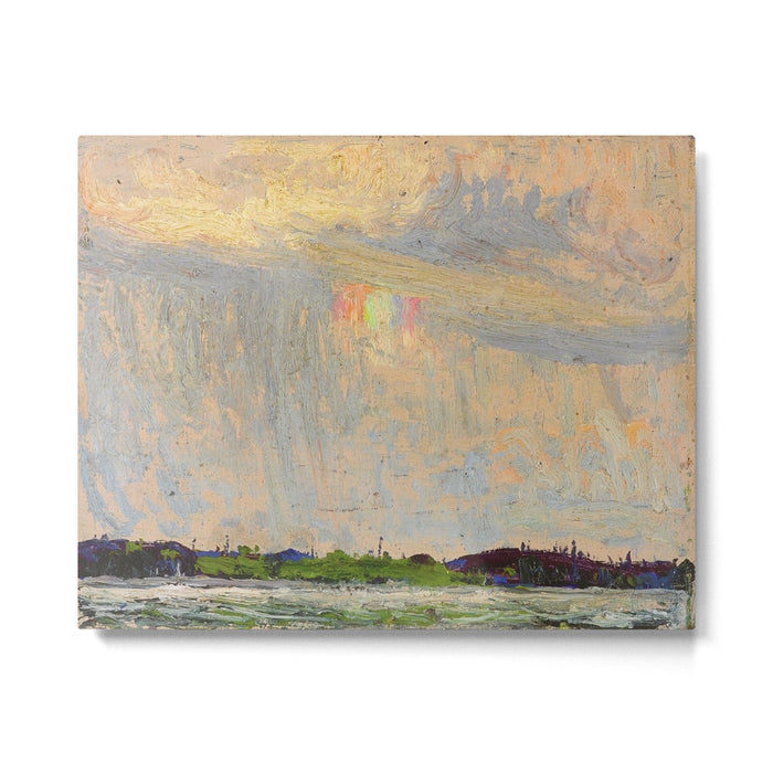 Tom Thomson Misty Sky c. 1913-1914 Canadian Landscape Artist Metal Print Gallery Image 1
