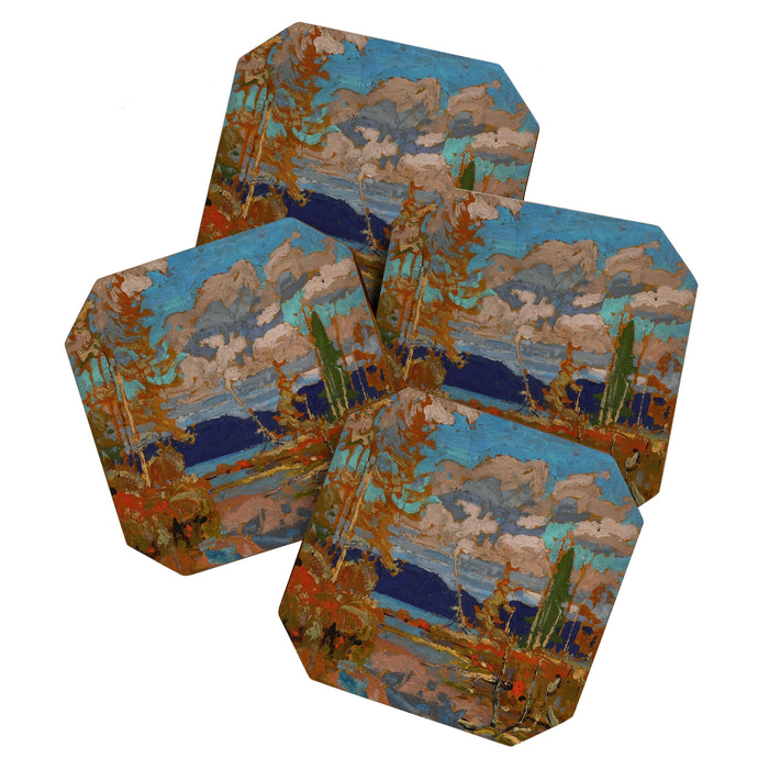 Tom Thomson The Lake, Bright Day 1916 Canadian Landscape Artist Coaster Gallery Image 1