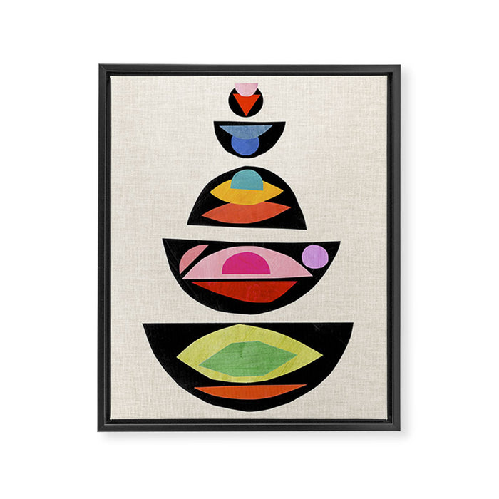 Totem Mosaic Framed Canvas Print Gallery Image 1