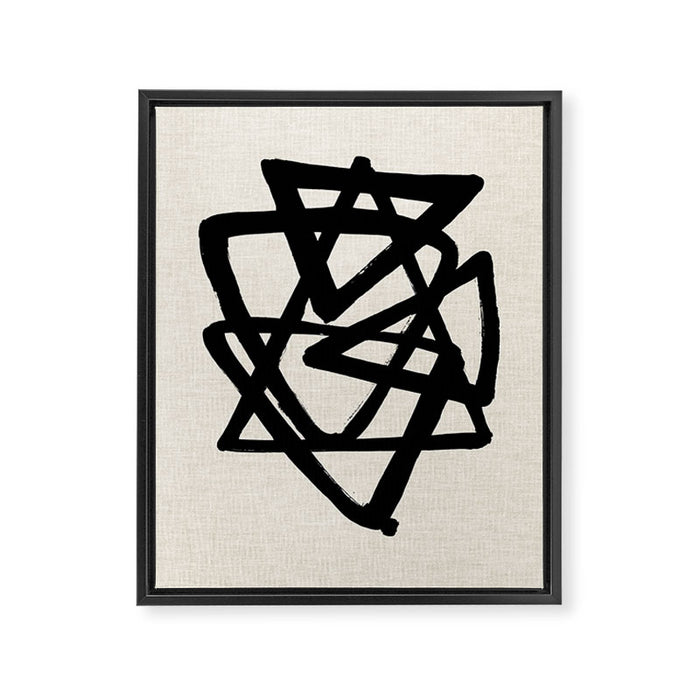 Tri Orbit Framed Canvas Print Gallery Image 1