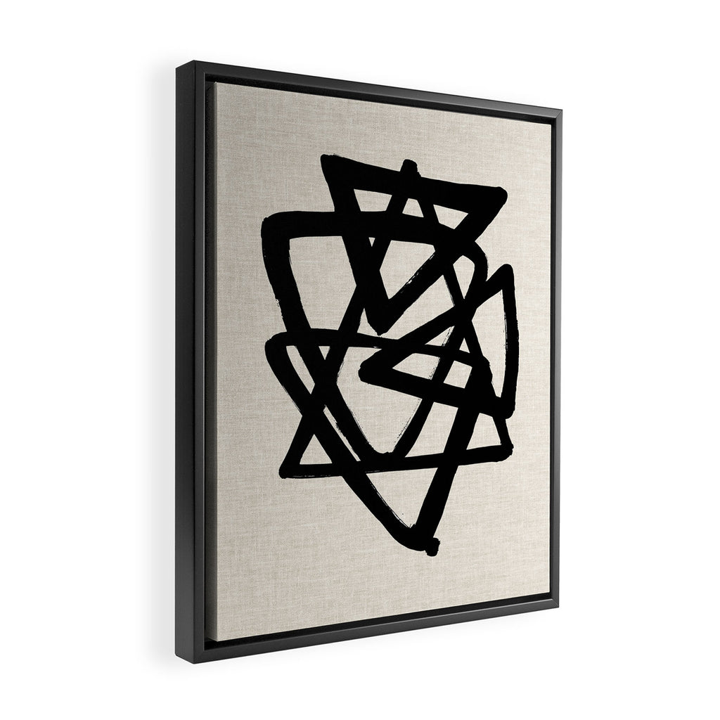 Tri Orbit Framed Canvas Print Gallery Image 2