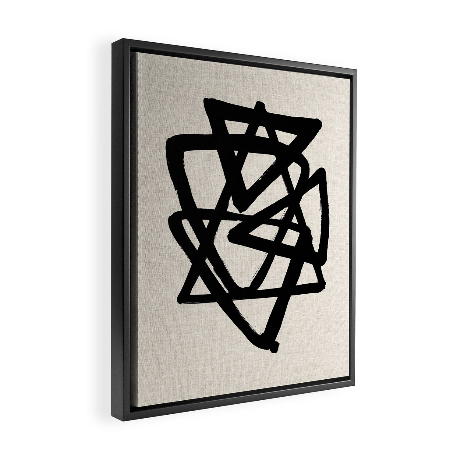 Tri Orbit Framed Canvas Print Gallery Image 2