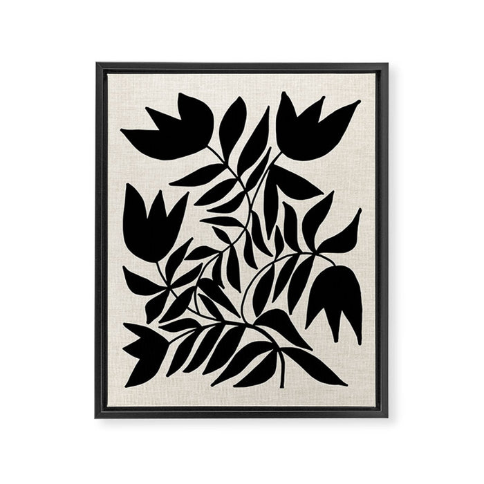 Triple Lip Vining Tulip Framed Canvas Print Gallery Image 1