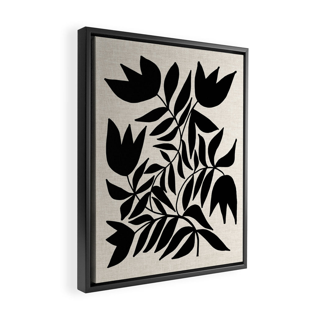 Triple Lip Vining Tulip Framed Canvas Print Gallery Image 2