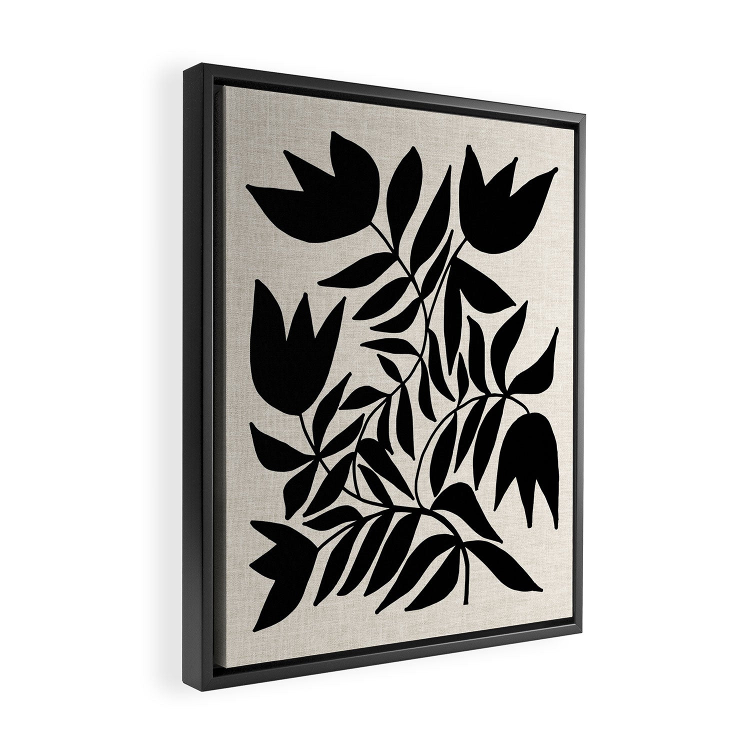 Triple Lip Vining Tulip Framed Canvas Print Gallery Image 2
