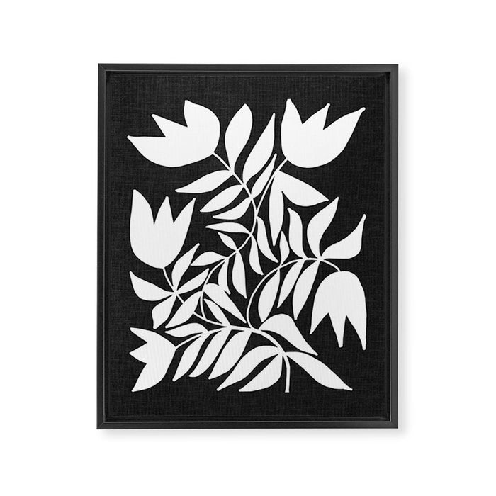 Triple Lip Vining Tulip ii Framed Canvas Print Gallery Image 1