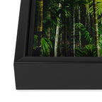 Tropical Bamboo Palm Forest Framed Canvas Print Gallery Image 3