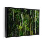 Tropical Bamboo Palm Forest Framed Canvas Print Gallery Image 6