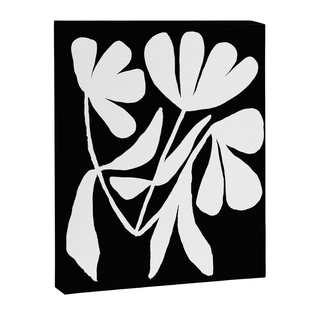 Tulip Fossil In Black  Canvas Print Gallery Image 6