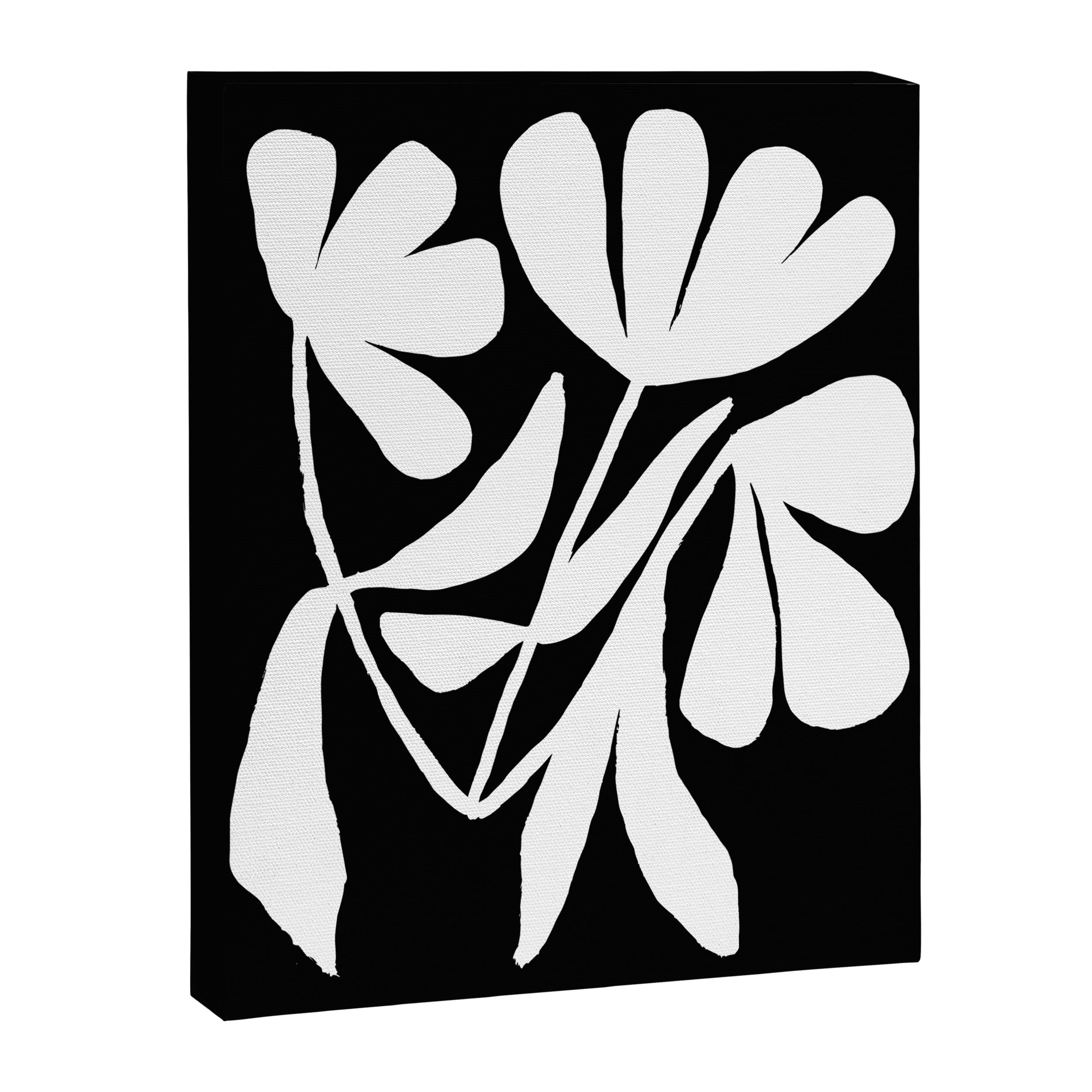 Tulip Fossil In Black  Canvas Print Gallery Image 6